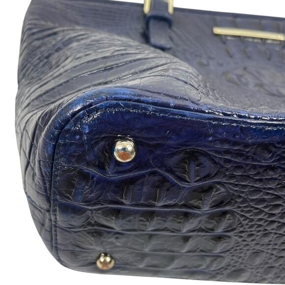 Brahmin Medium Asher Melbourne Tote Bag Shoulder Bag Dark Blue *READ - Picture 6 of 10